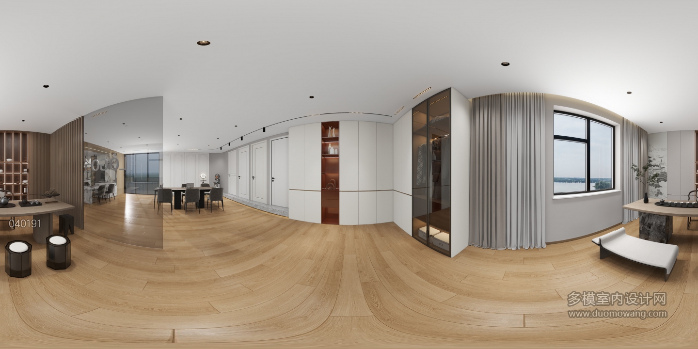 现代风全屋定制展厅镜头二全景