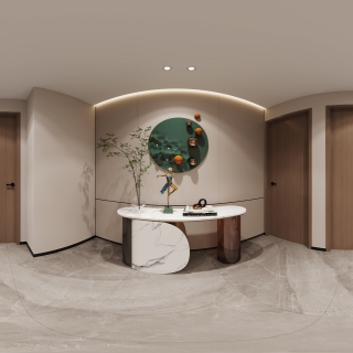 现代楼梯间全景
