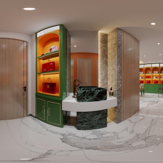 现代燕窝店洗手区全景