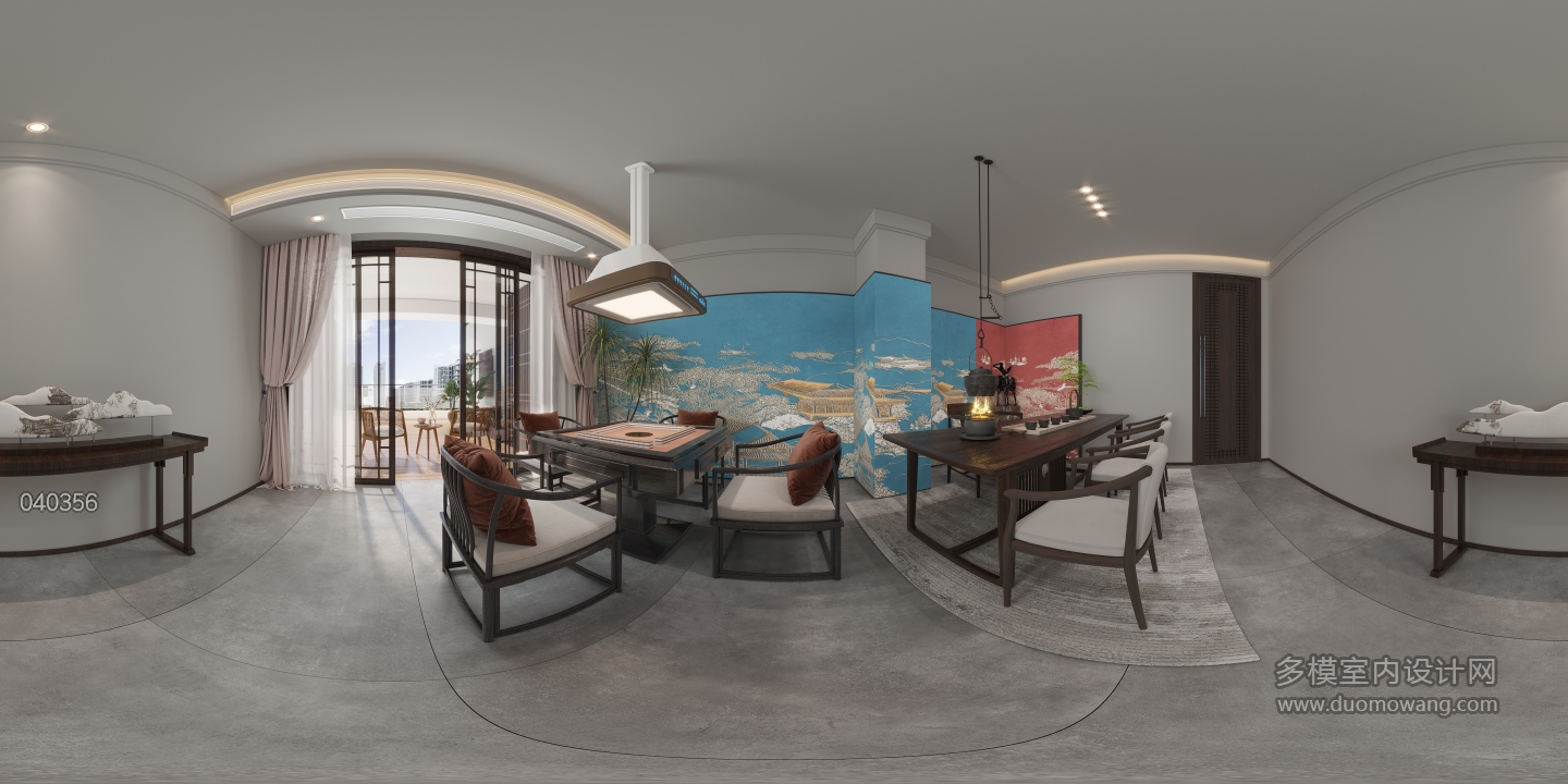 新中式麻将室360