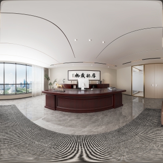 现代董事长办公室全景