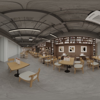 现代餐厅自助区取餐区