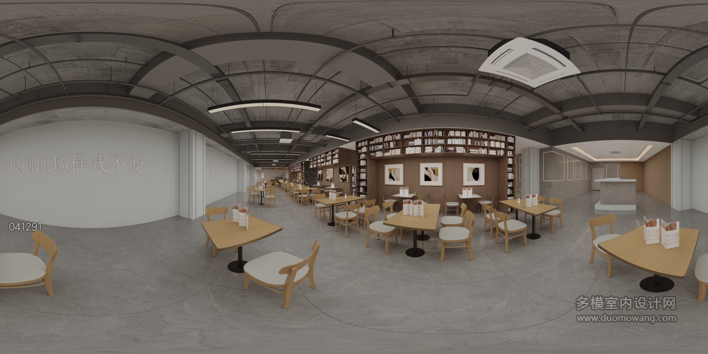 现代餐厅自助区取餐区