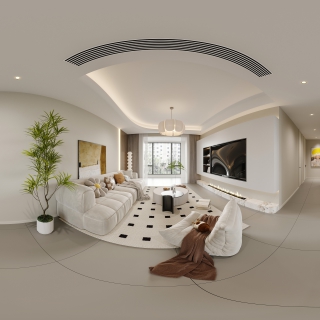 现代奶油客餐厅360