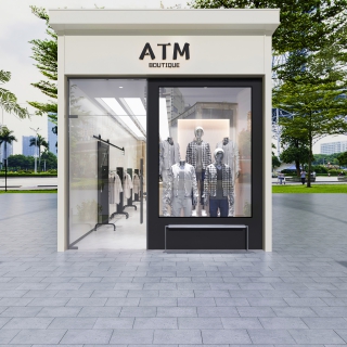 现代男装店门头