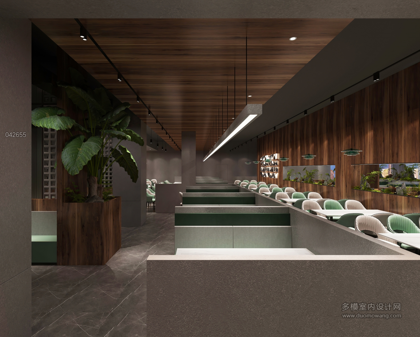 现代餐厅用餐区b静态 (1)