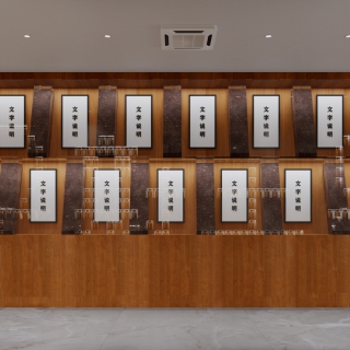 现代展厅玻璃柜