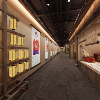 中式展厅走廊 (1)