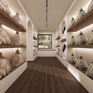 现代宠物服装店展示区静态
