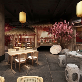 中式展厅用餐区 (1)