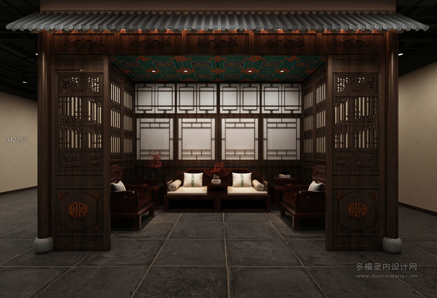 中式展厅清小憩 (1)