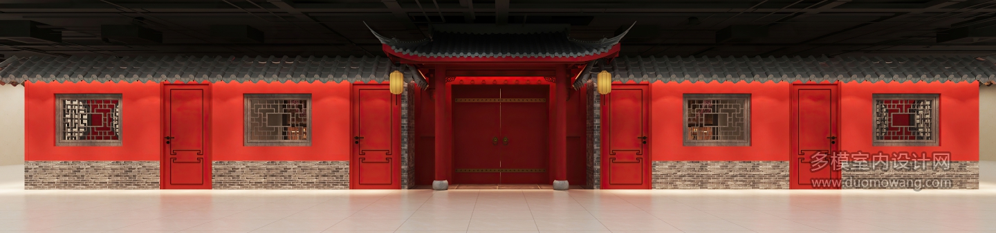 中式展厅餐厅正门 (1)