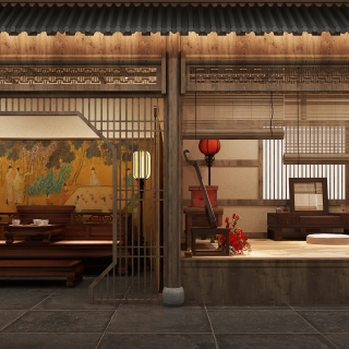 中式展厅唐梳妆、宋宴会 (1)