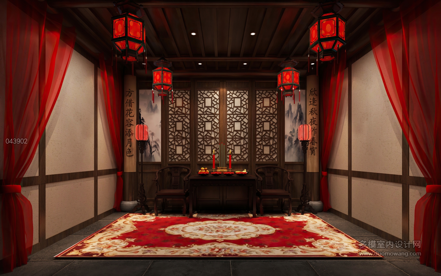 中式展厅拜堂 (1)