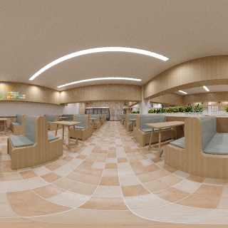 现代食堂全景