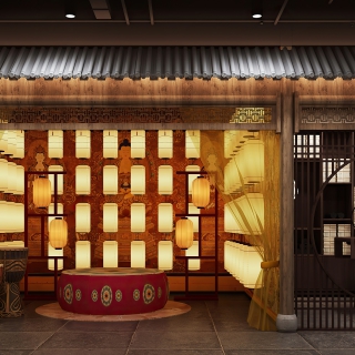 中式展厅明书房、敦煌 (1)