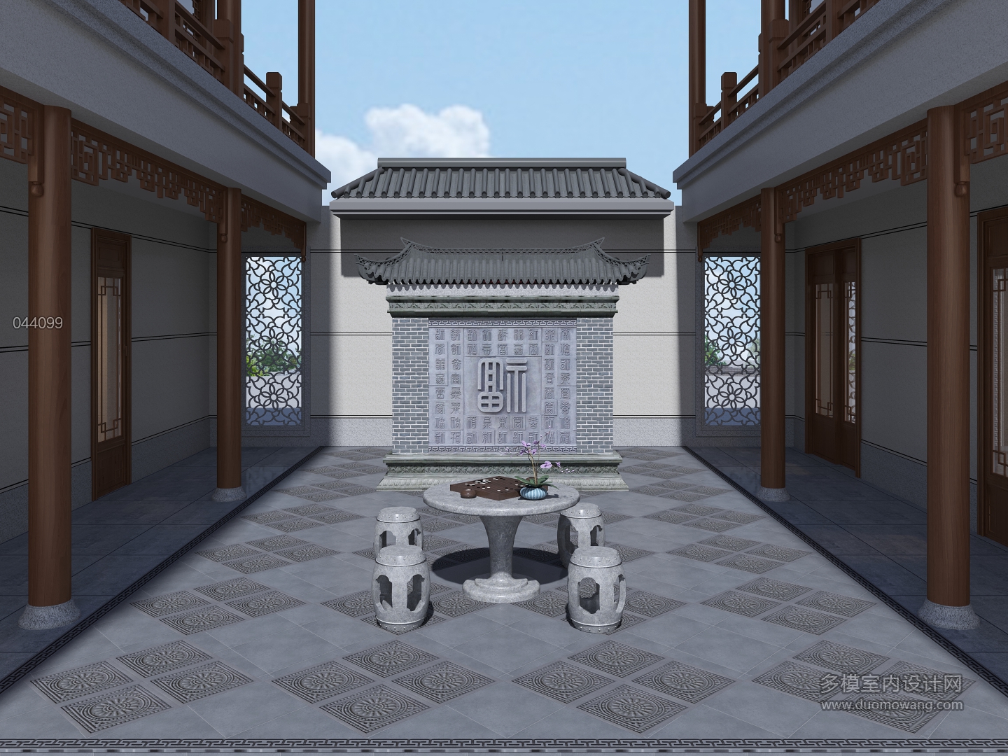 泗溪洋湾别墅影壁墙bxs-6981_CoronaCamera001_0000