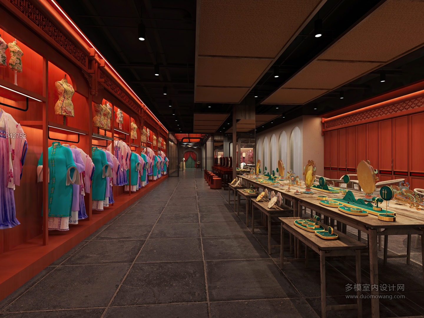中式展厅梳妆区 (1)