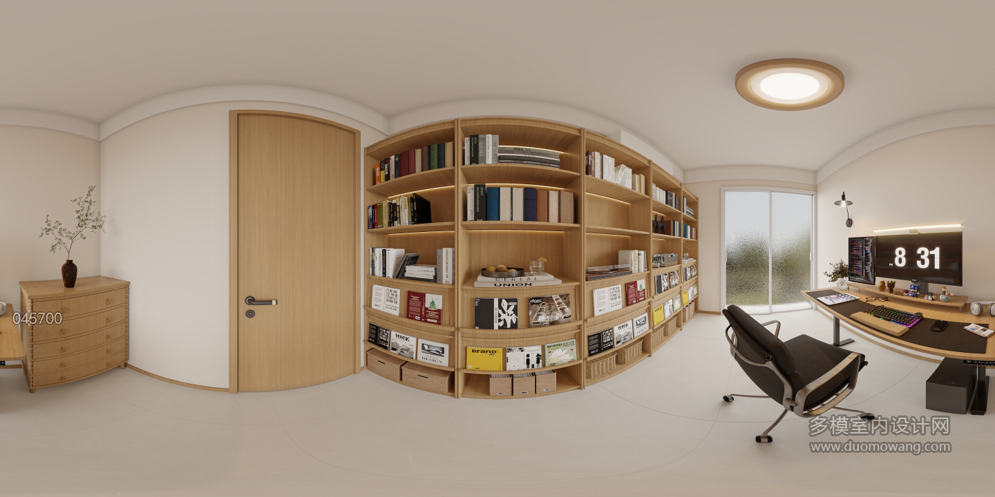 CR作图_书房全景