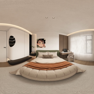 现代儿童房全景