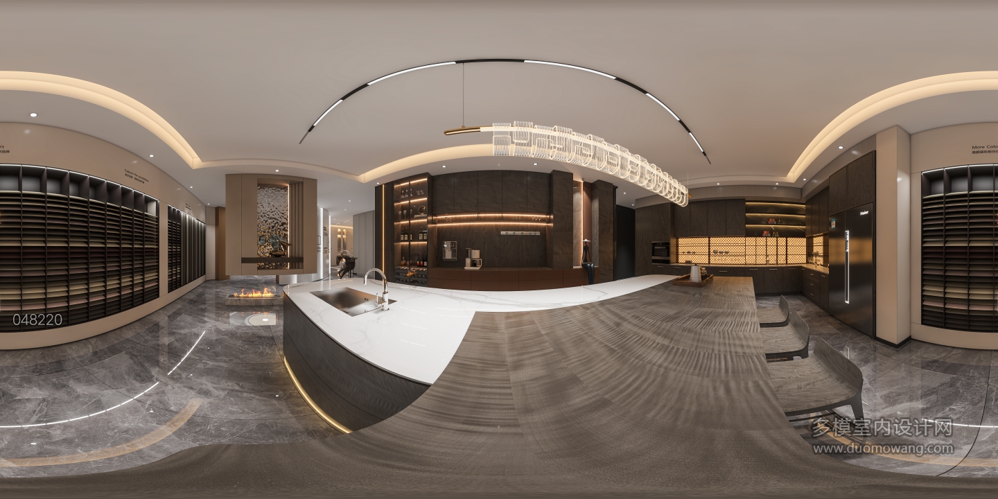 现代餐橱展区360