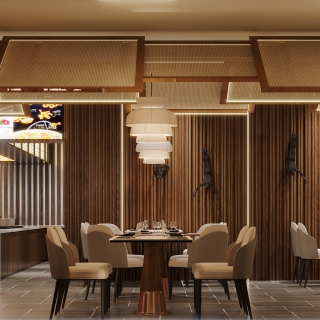现代 自助餐厅 1