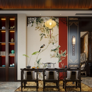中式茶厅静态
