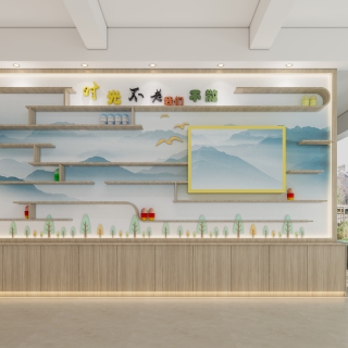 现代展示墙