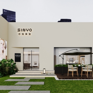 现代珠宝店门头