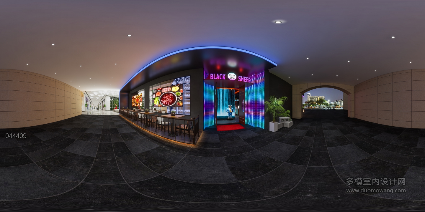 现代商场门头360