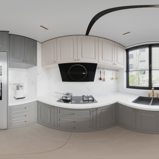 法式家装厨房360