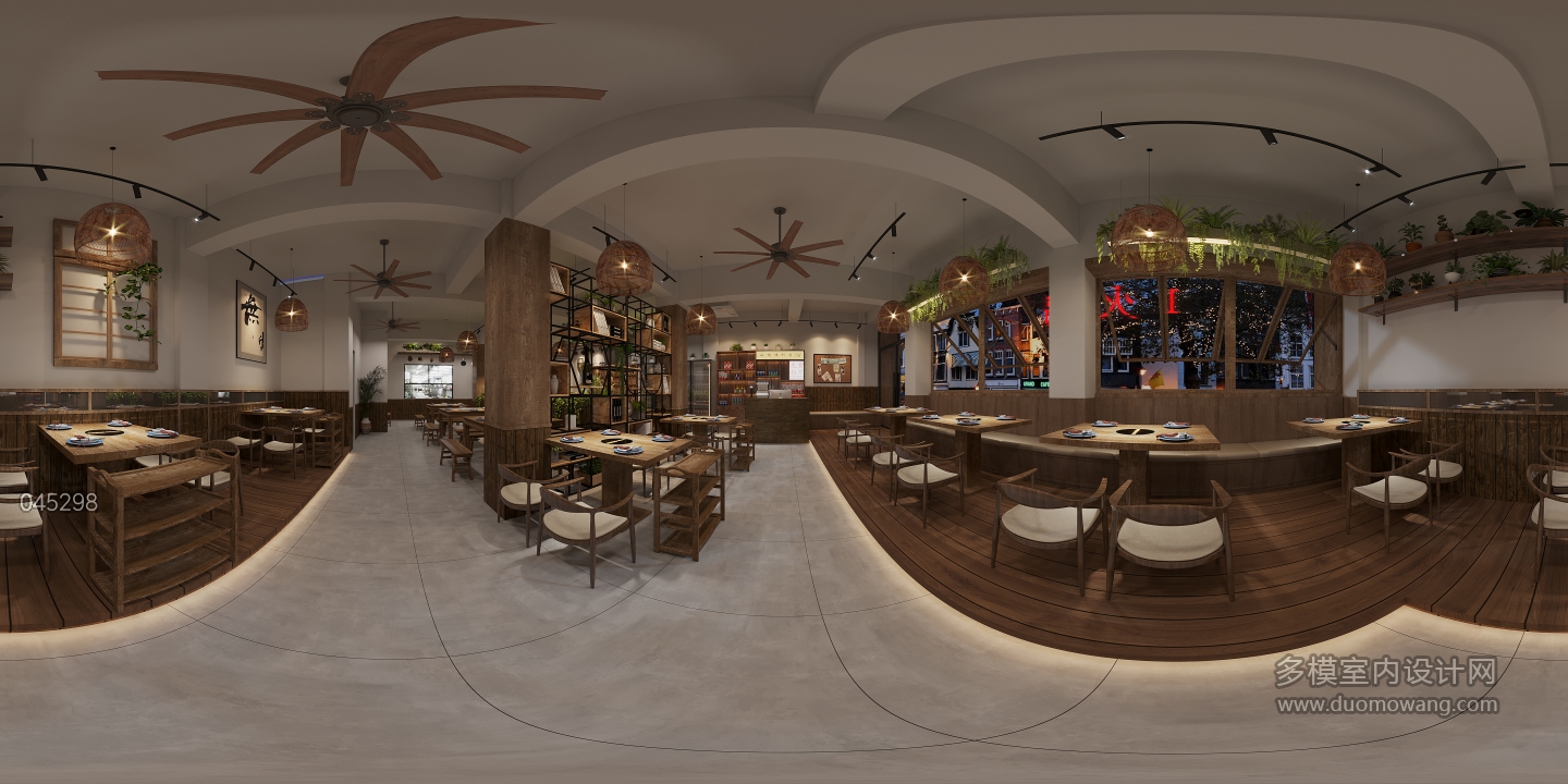 现代火锅店360