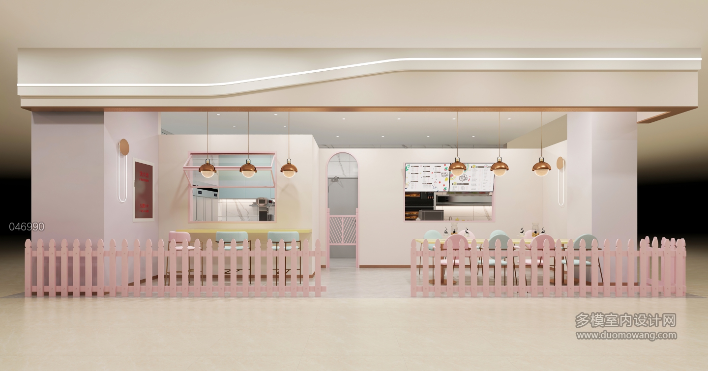 甜品店正视图