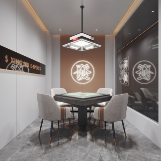 现代网吧棋牌室
