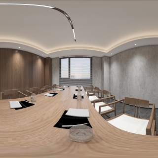 新中式酒馆二楼经理办公区全景