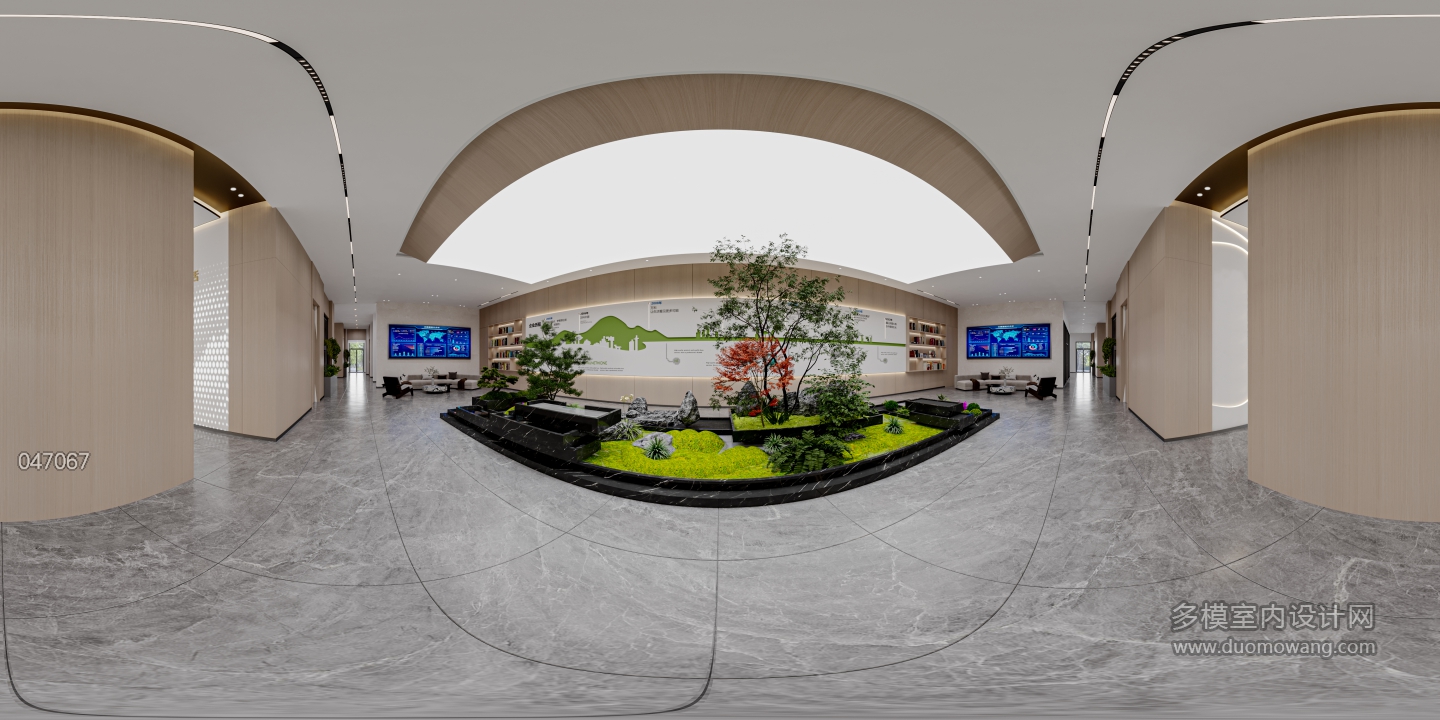 现代办公 造景