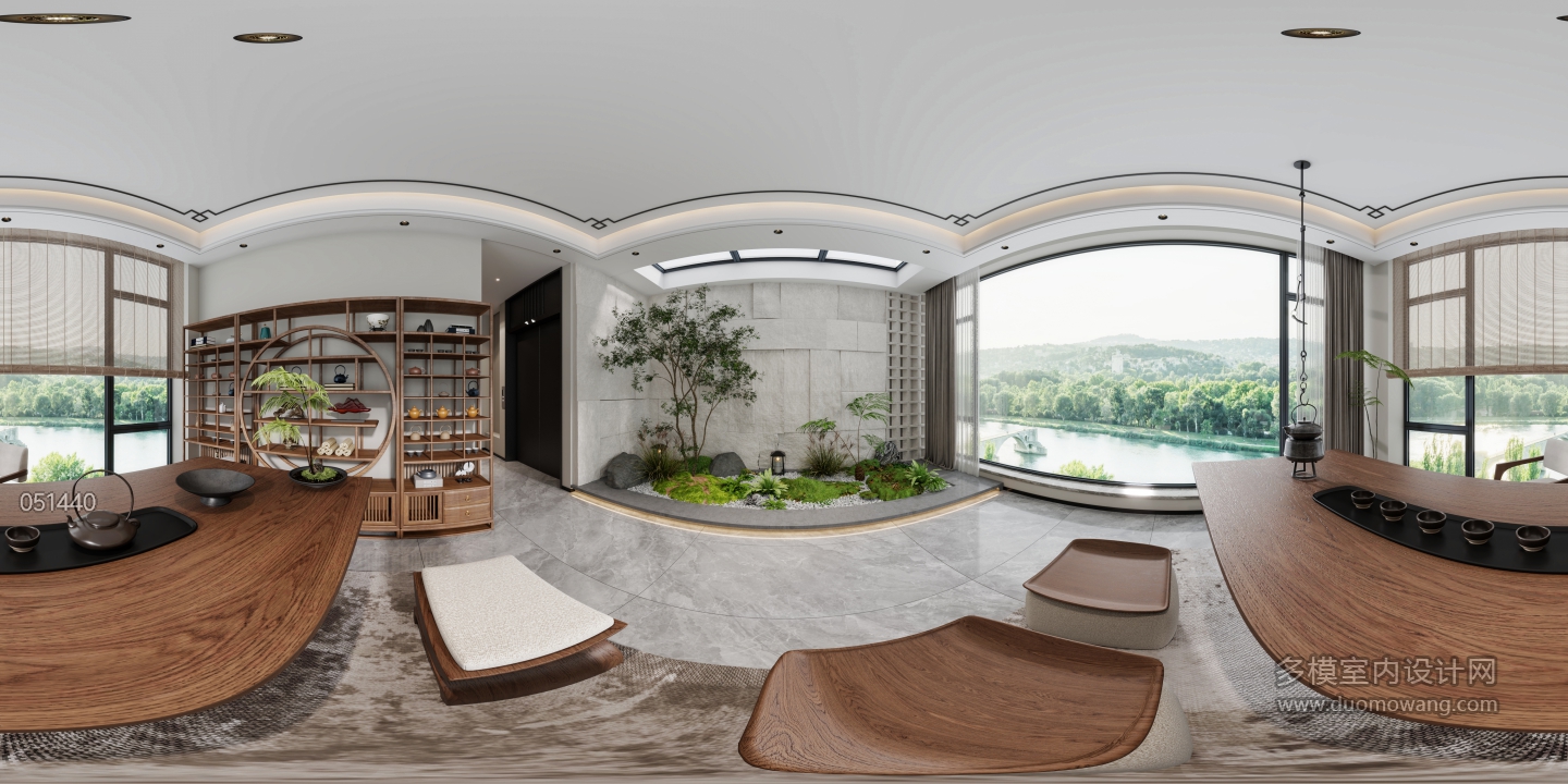 新中式4F茶室全景