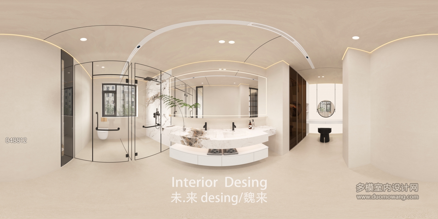 现代套内卫生间全景(1)