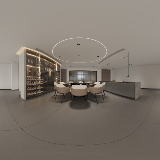 现代6楼餐厅全景