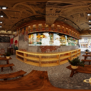 现代餐饮店
