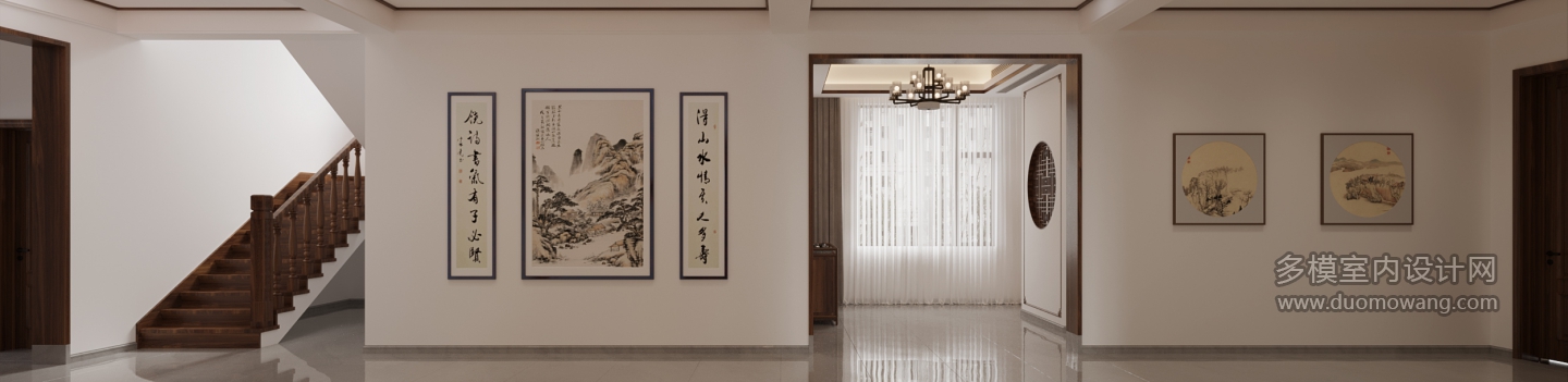 新中式一楼过廊