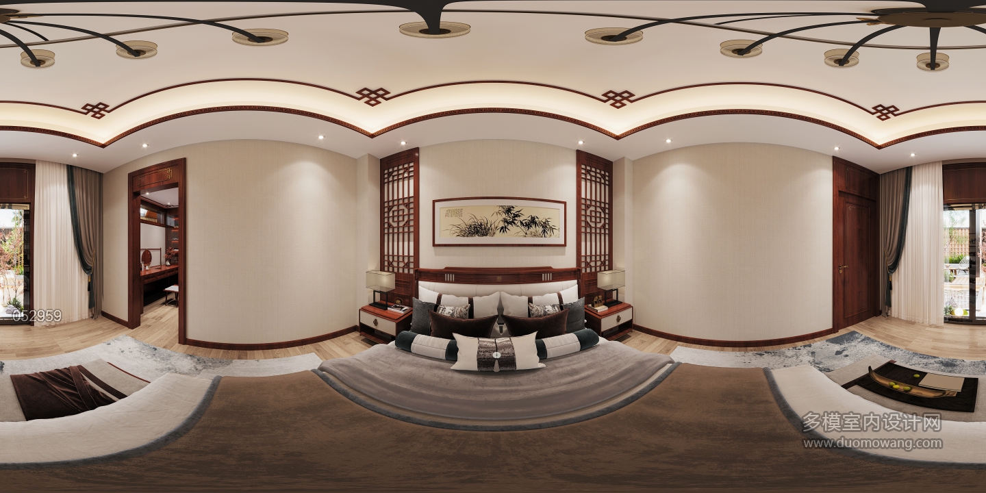 中式三楼次卧2全景