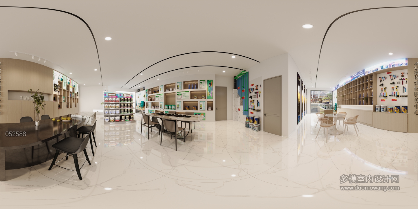 现代油漆店全景