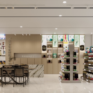 现代油漆店单张2