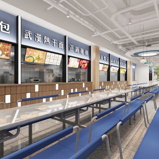 现代食堂右侧用餐区静态a (1)