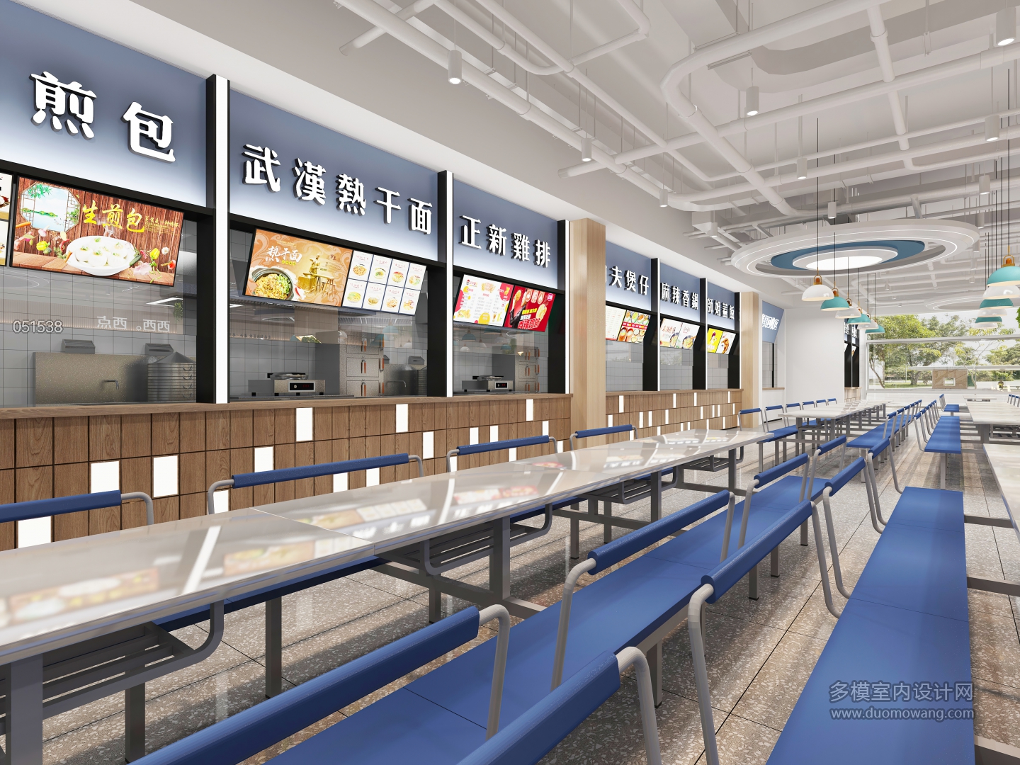现代食堂右侧用餐区静态a (1)