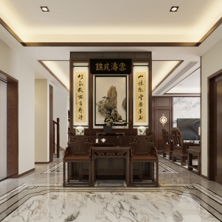 中式一层门户