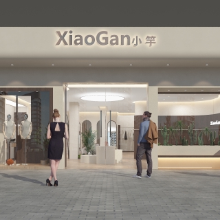 现代服装店门头