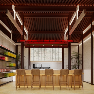 现代鲜花饼二楼中包