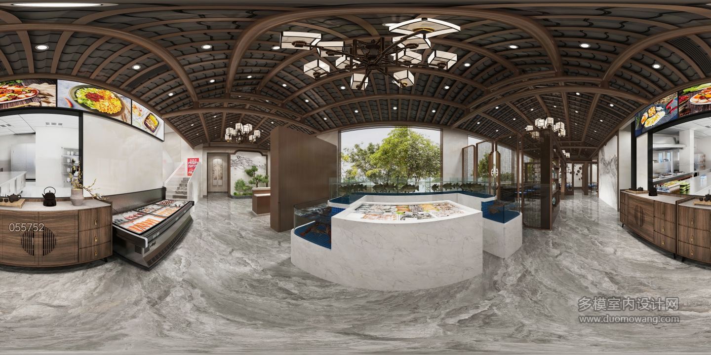 新中式餐厅1F用餐区 (1)